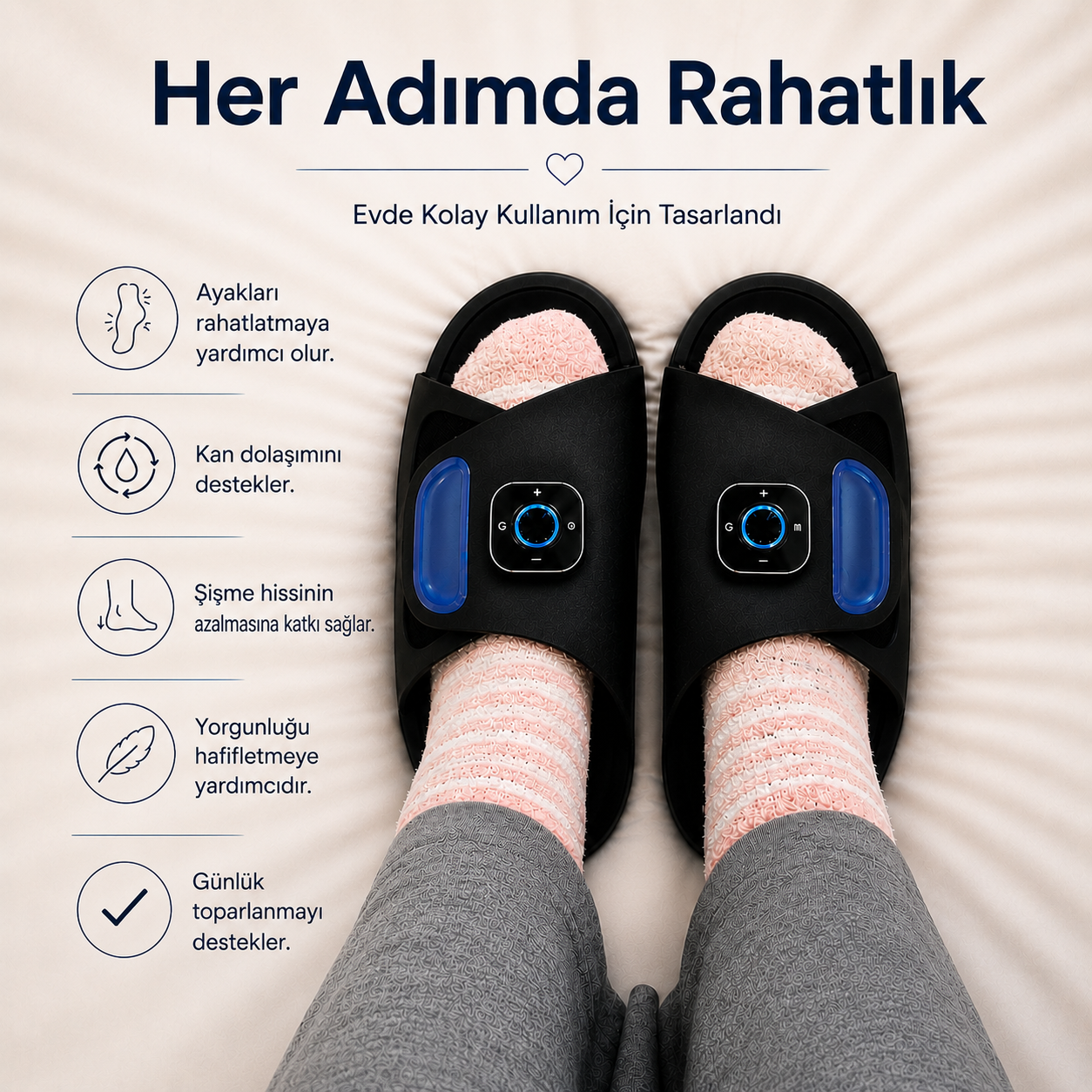 Melvina™ EMS Ayak Masaj Terliği
